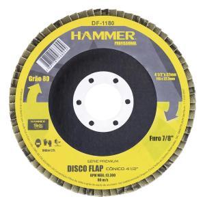 Disco flap cônico 4 1/2 - Grão 80